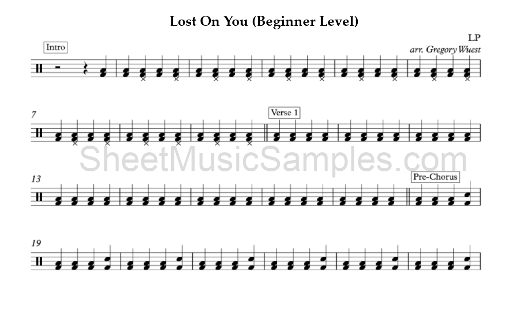 Lost On You (Beginner Level)