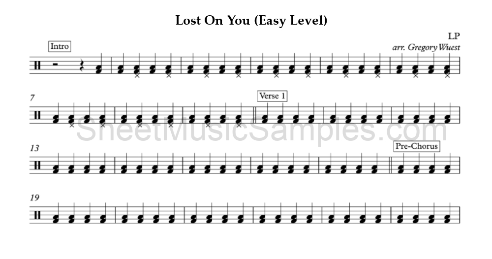 Lost On You (Easy Level)