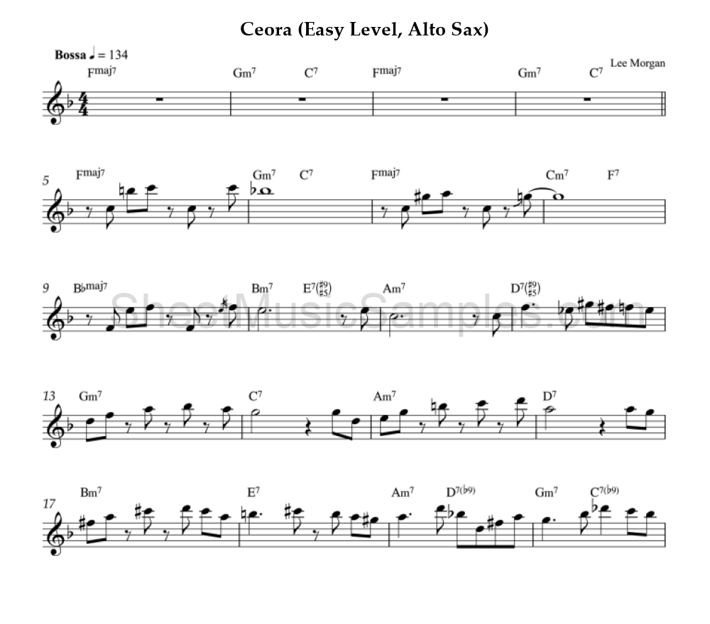 Ceora (Easy Level, Alto Sax)