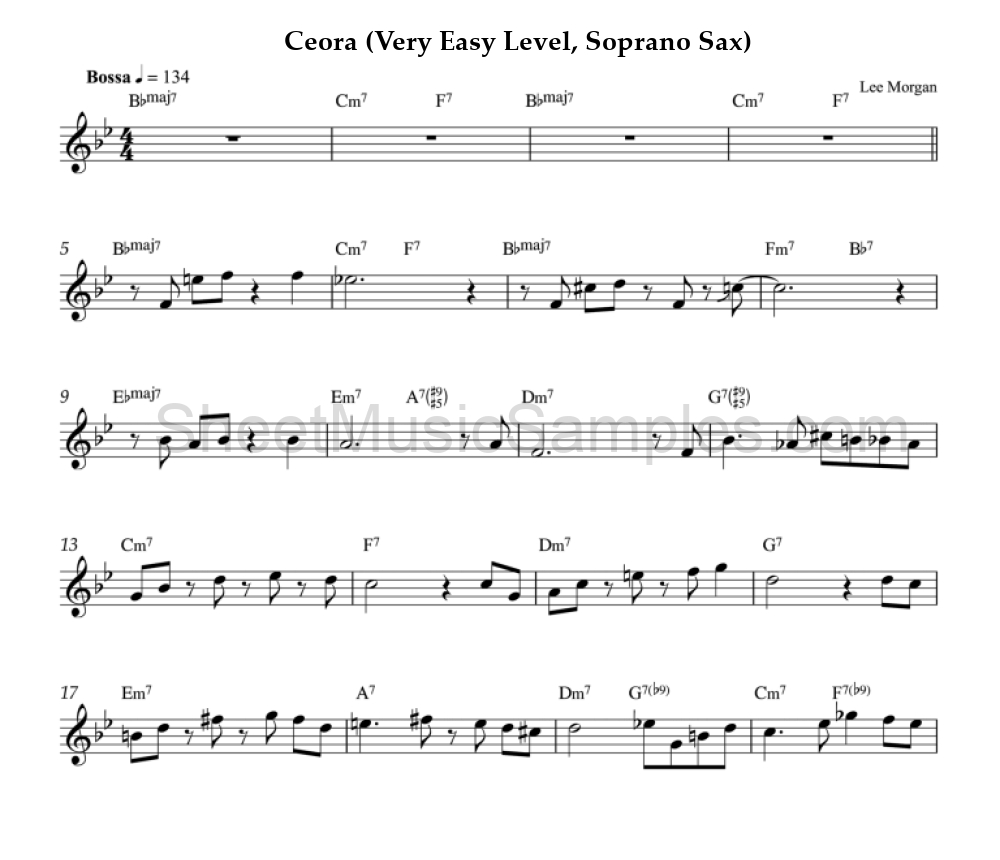 Ceora (Very Easy Level, Soprano Sax)