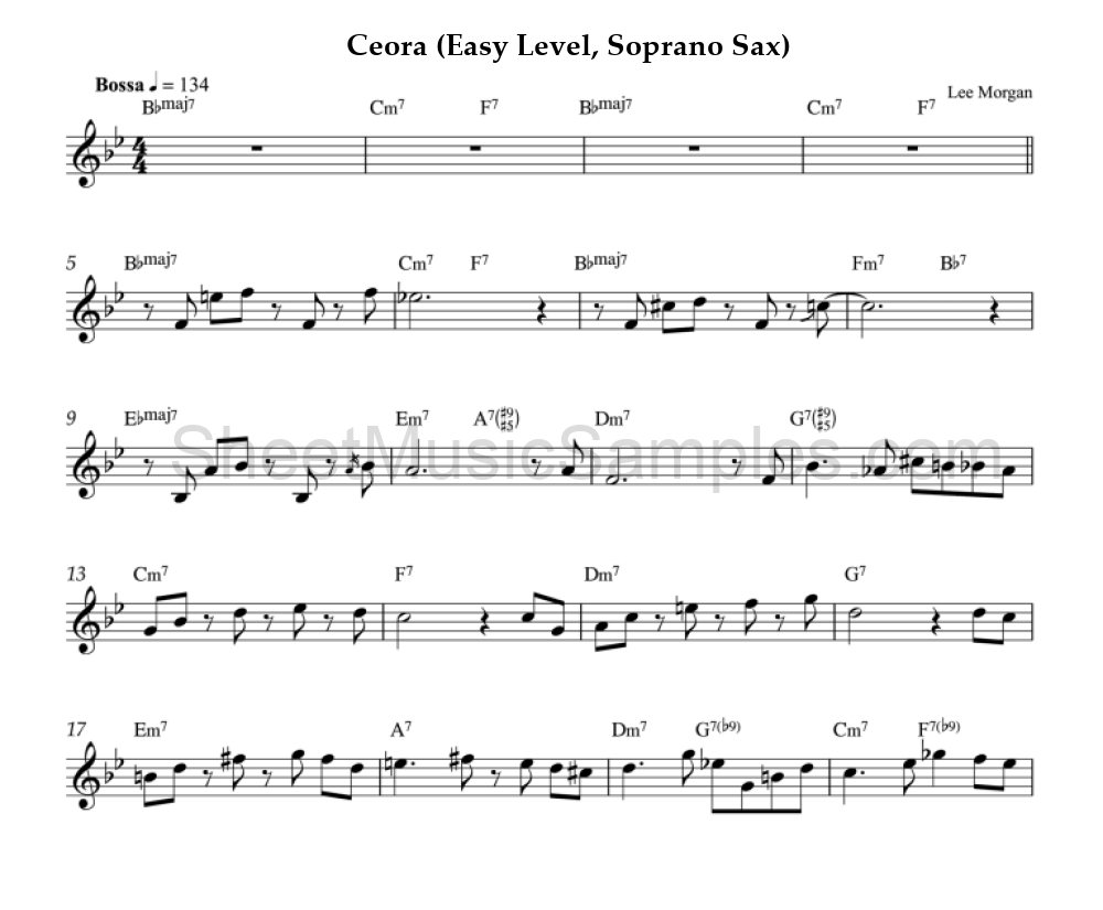 Ceora (Easy Level, Soprano Sax)