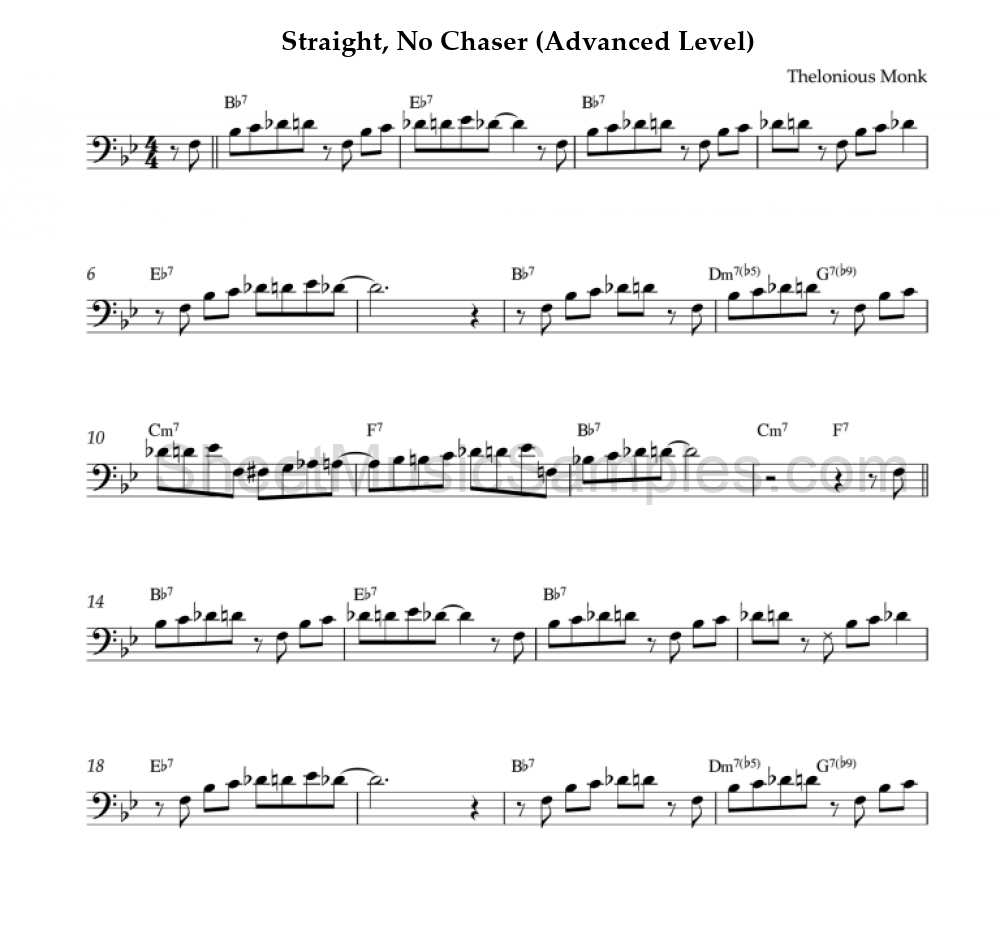 Straight, No Chaser (Advanced Level)