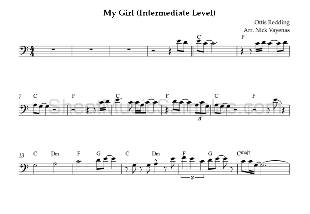 My Girl (Intermediate Level)