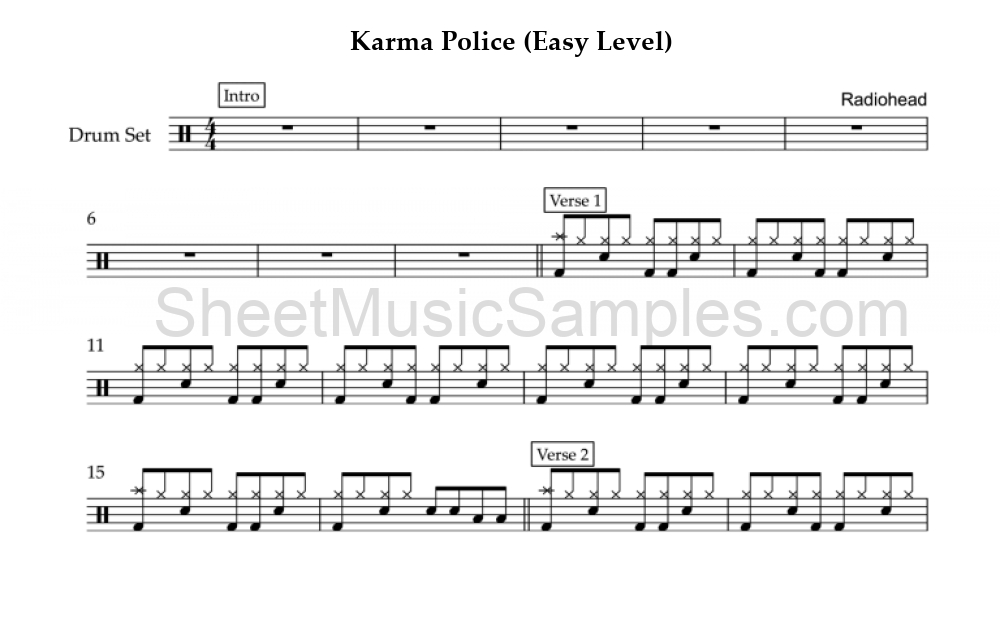 Karma Police (Easy Level)