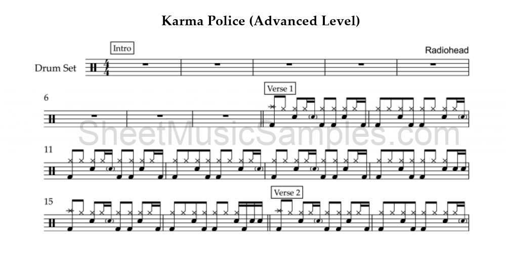 Karma Police (Advanced Level)