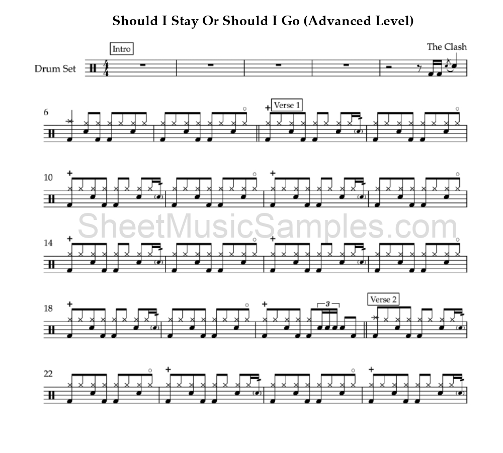 Should I Stay Or Should I Go (Advanced Level)