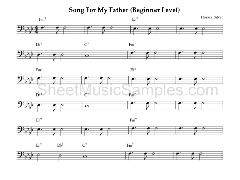 Song For My Father (Beginner Level)