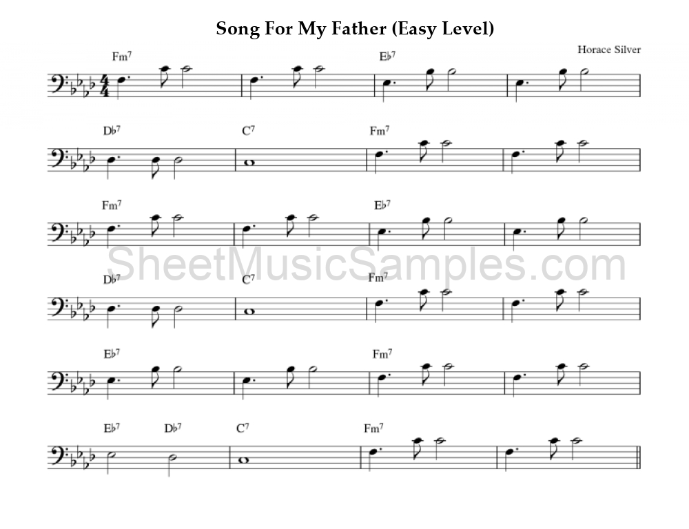 Song For My Father (Easy Level)