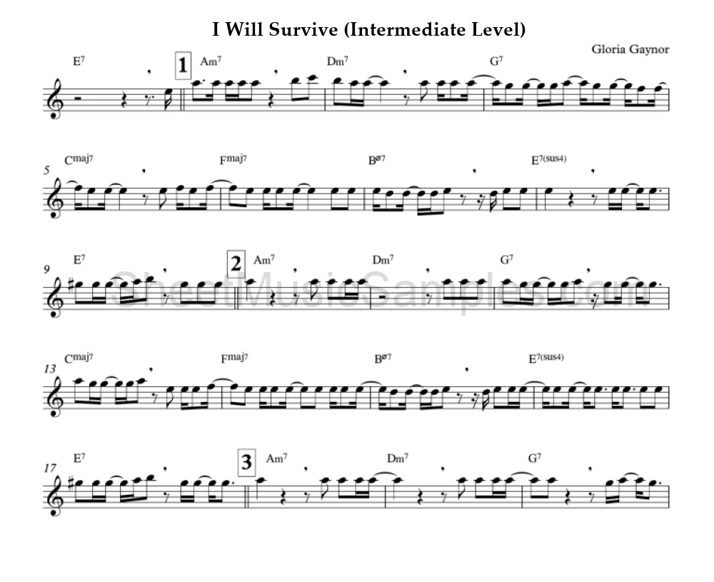 I Will Survive (Intermediate Level)