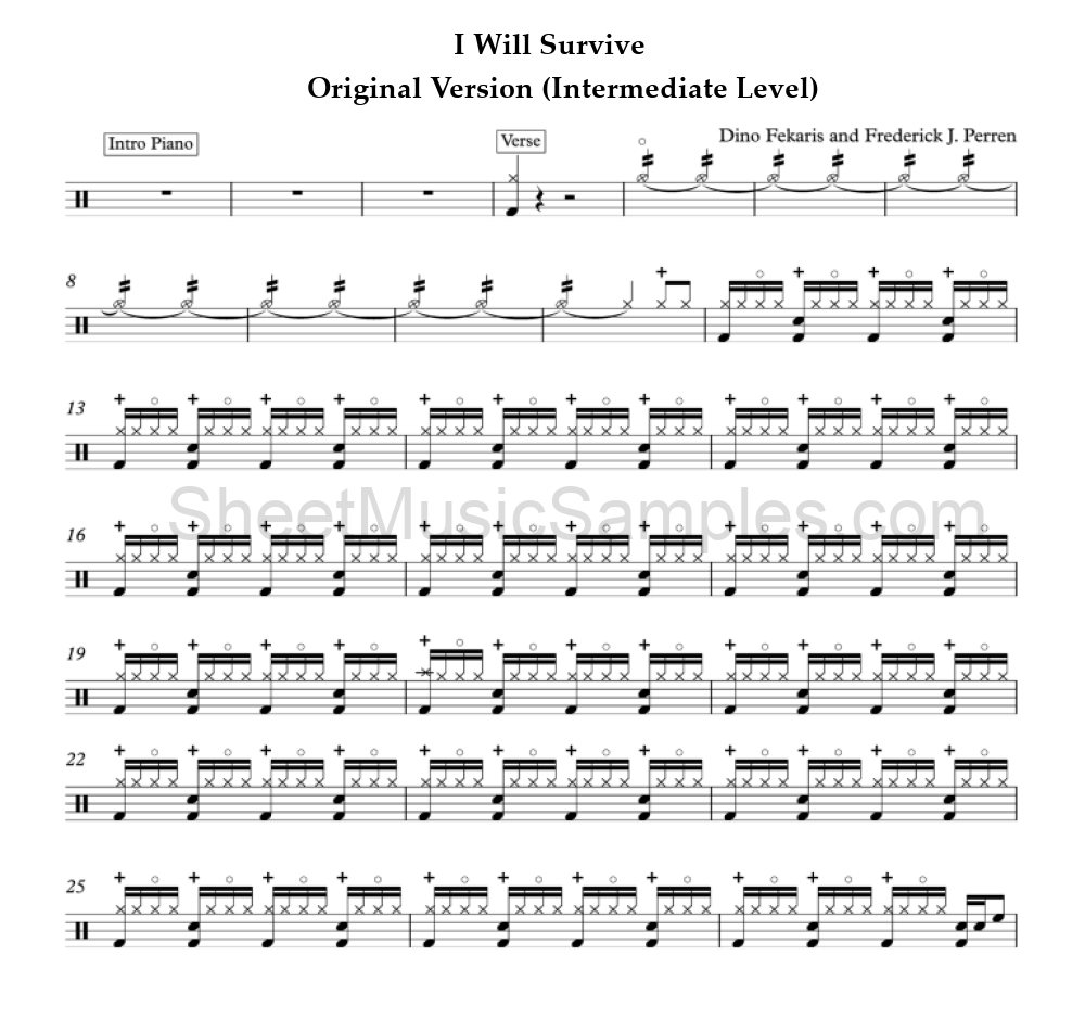 I Will Survive - Original Version (Intermediate Level)