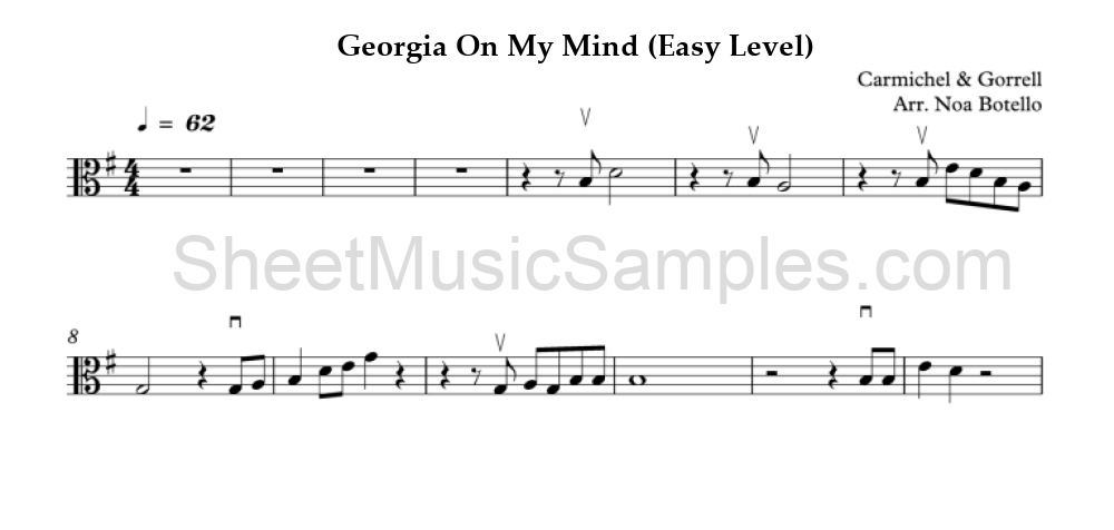 Georgia On My Mind (Easy Level)