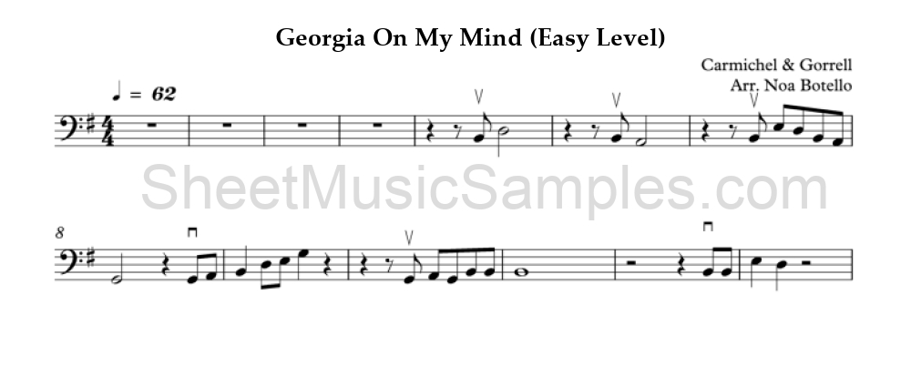 Georgia On My Mind (Easy Level)