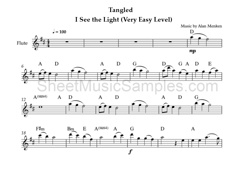 Tangled - I See the Light (Very Easy Level)