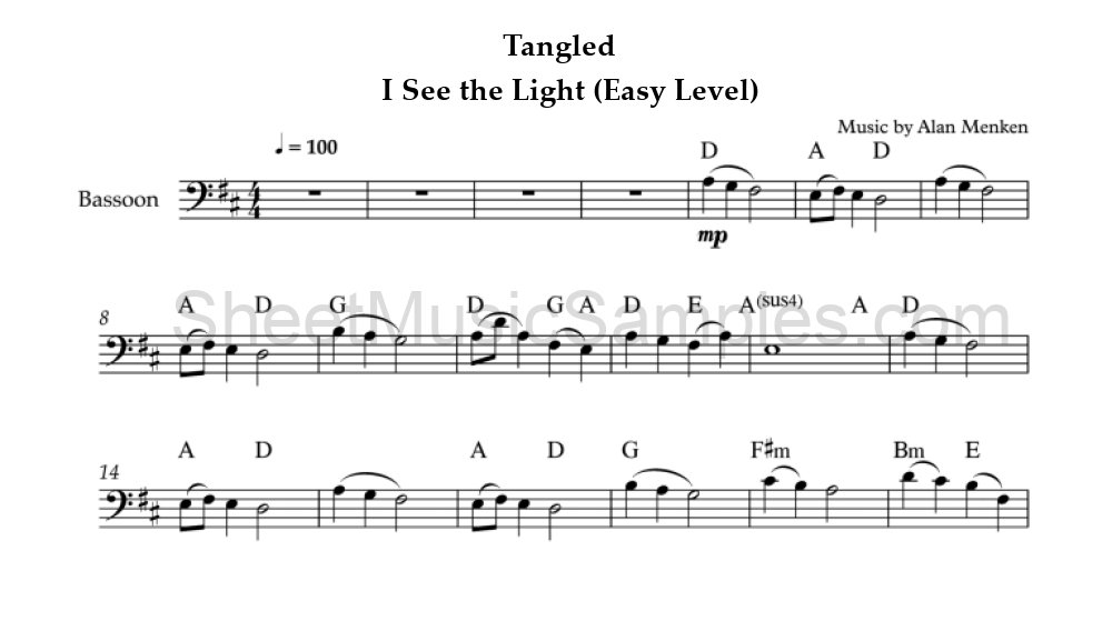 Tangled - I See the Light (Easy Level)