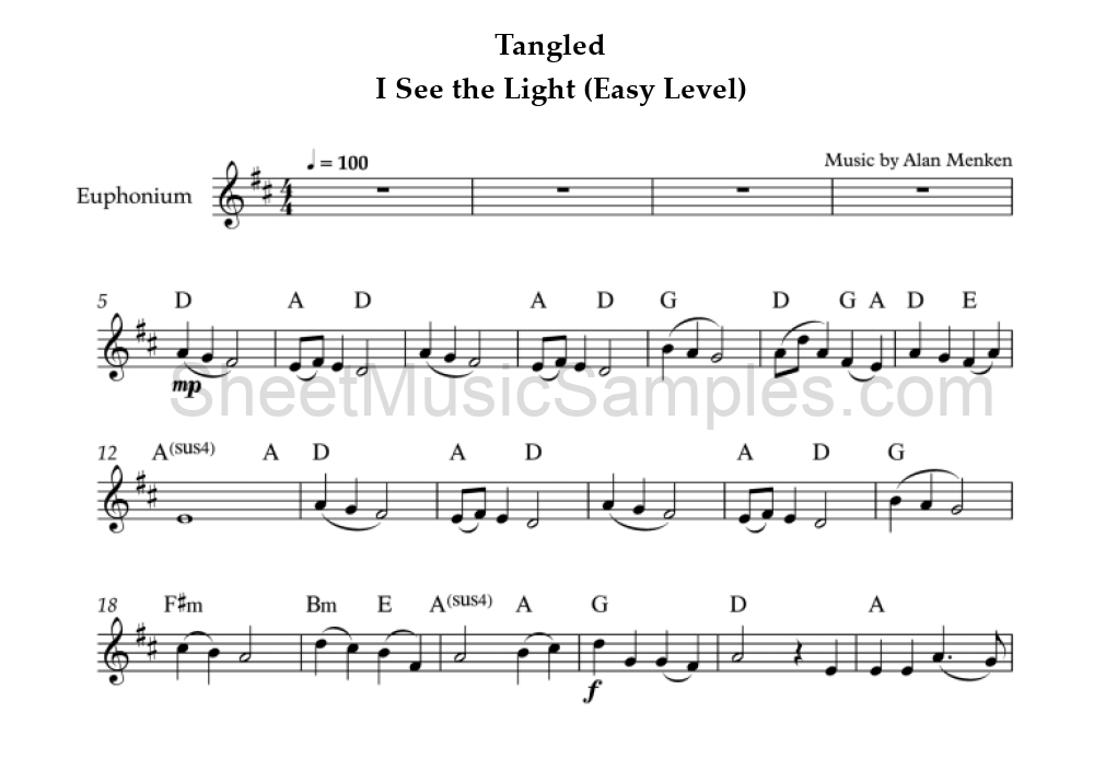 Tangled - I See the Light (Easy Level)