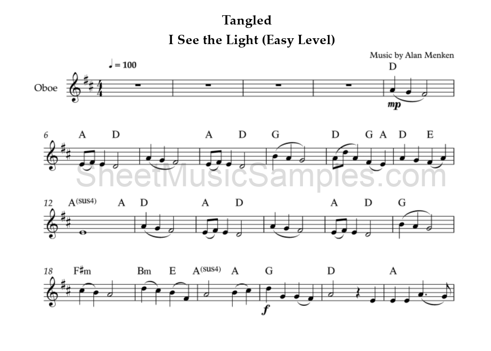 Tangled - I See the Light (Easy Level)