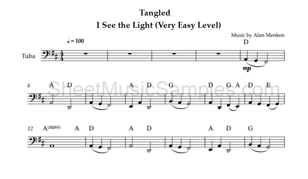 Tangled - I See the Light (Very Easy Level)