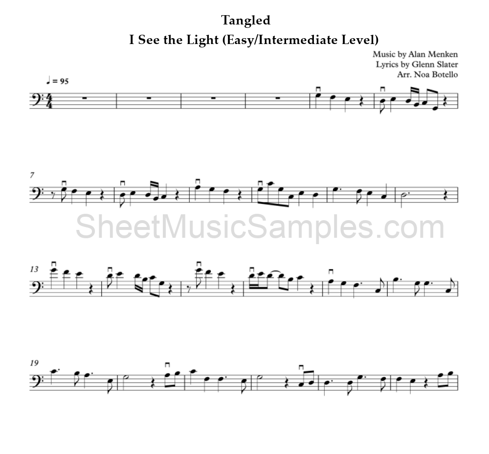 Tangled - I See the Light (Easy/Intermediate Level)