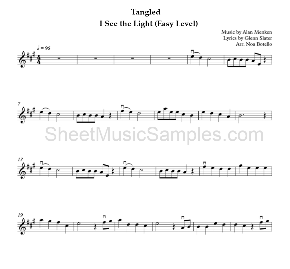 Tangled - I See the Light (Easy Level)