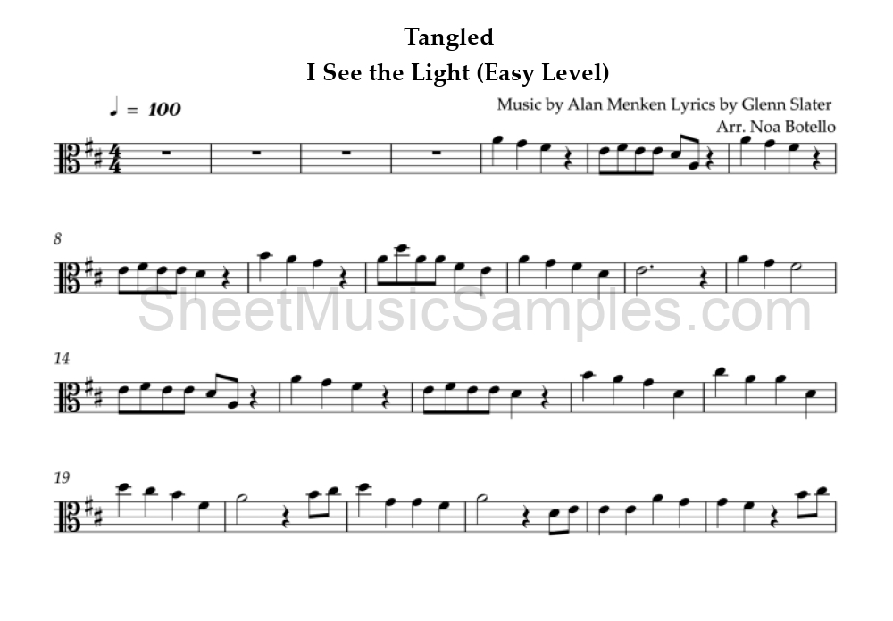 Tangled - I See the Light (Easy Level)