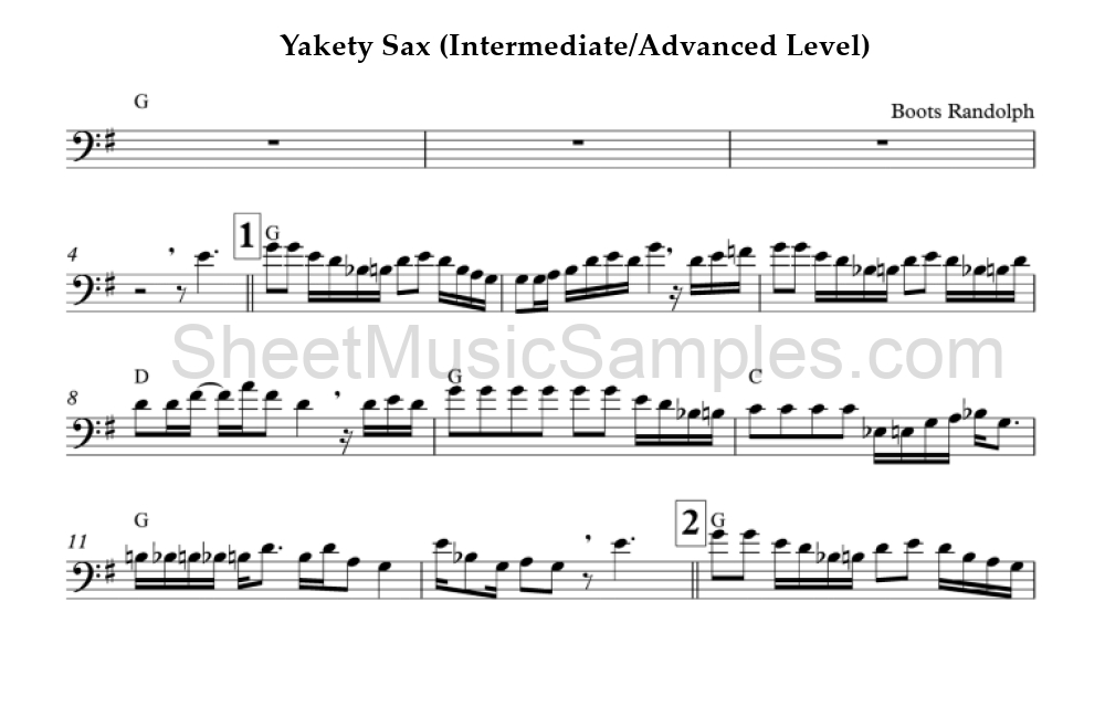 Yakety Sax (Intermediate/Advanced Level)