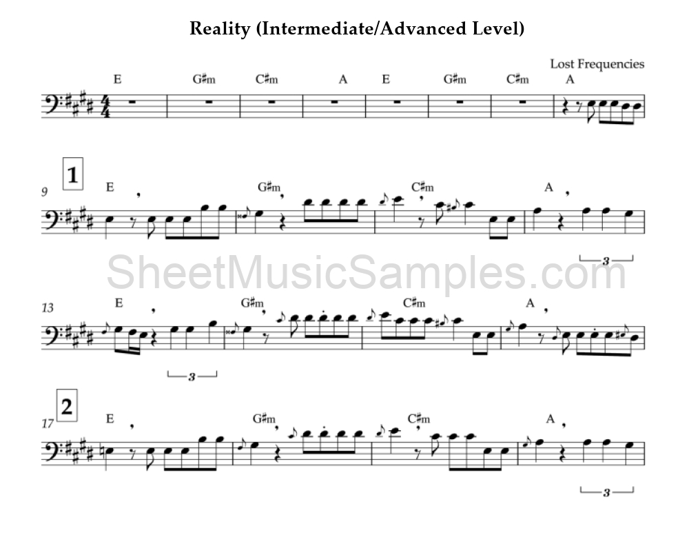 Reality (Intermediate/Advanced Level)