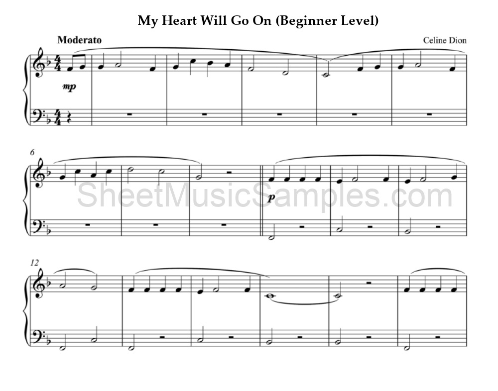 My Heart Will Go On (Beginner Level)