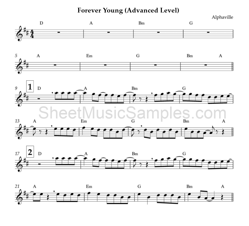 Forever Young (Advanced Level)