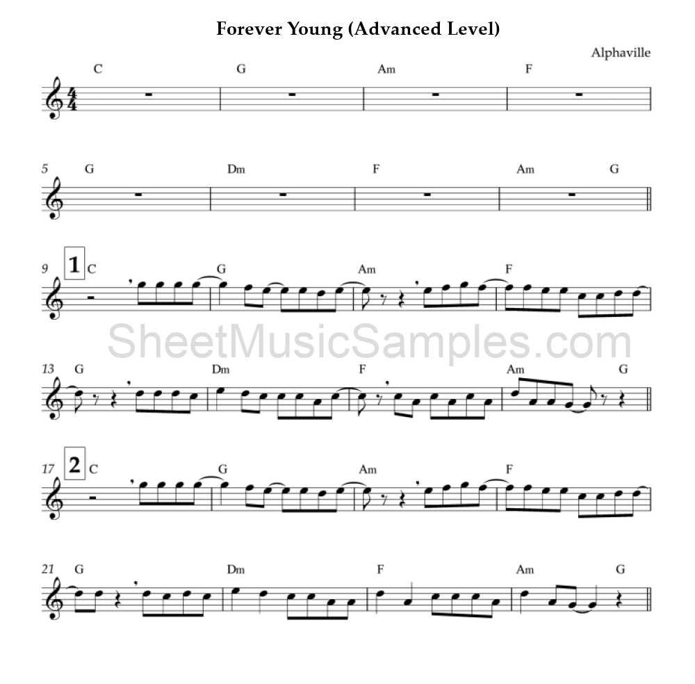 Forever Young (Advanced Level)