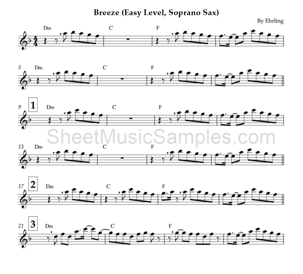 Breeze (Easy Level, Soprano Sax)