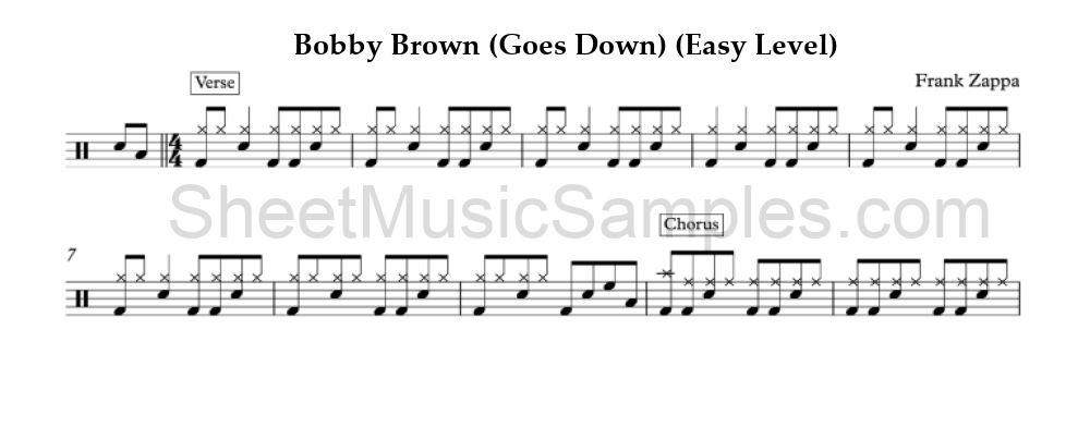 Bobby Brown (Goes Down) (Easy Level)