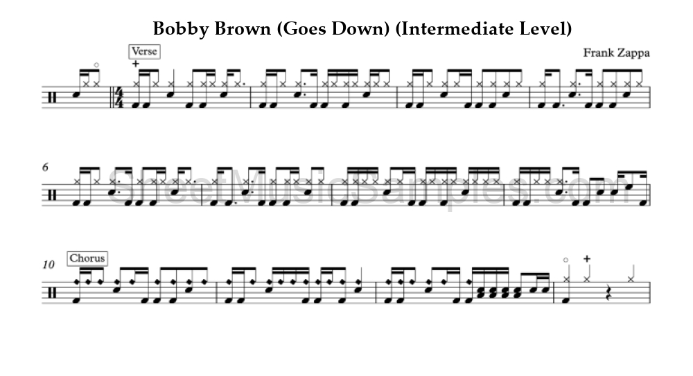 Bobby Brown (Goes Down) (Intermediate Level)