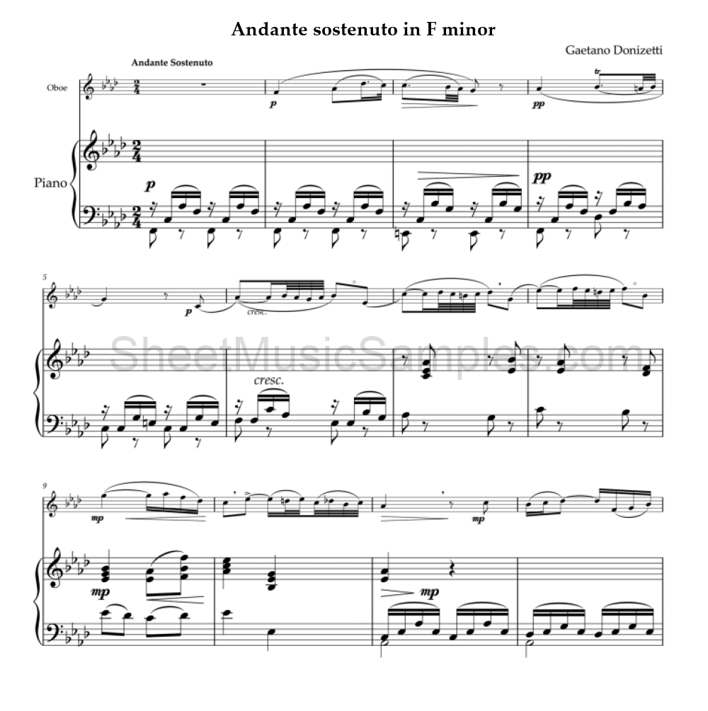 Andante sostenuto in F minor