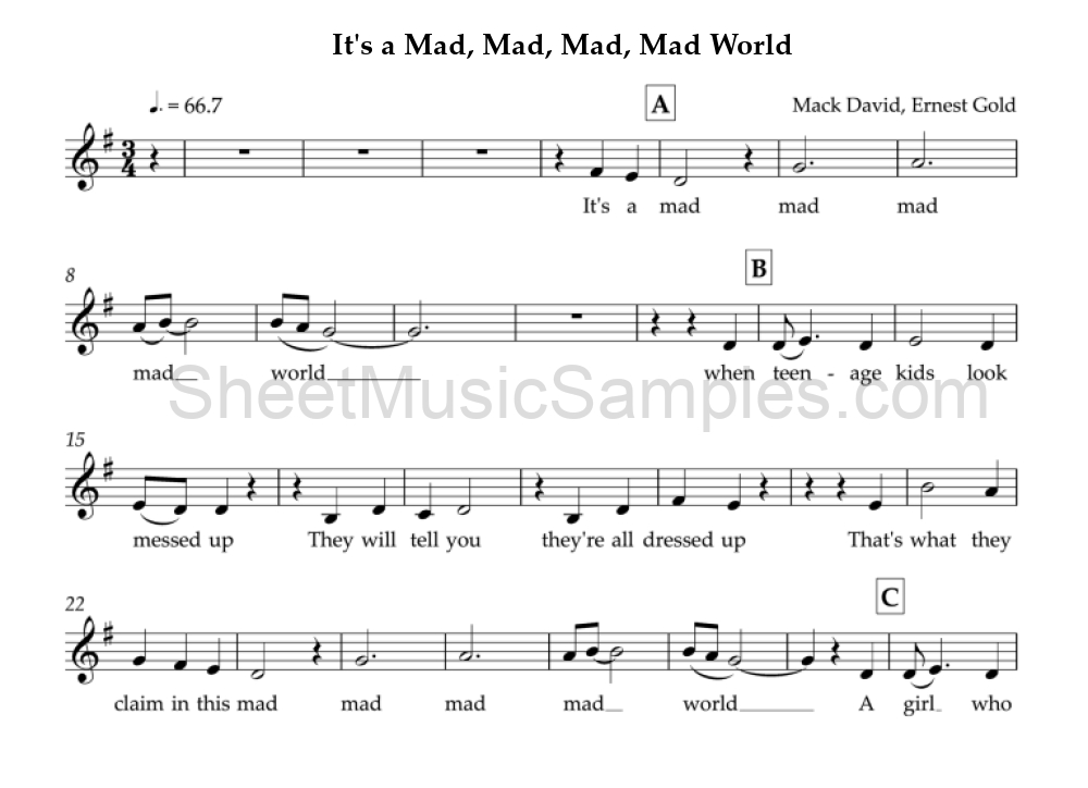 It's a Mad, Mad, Mad, Mad World