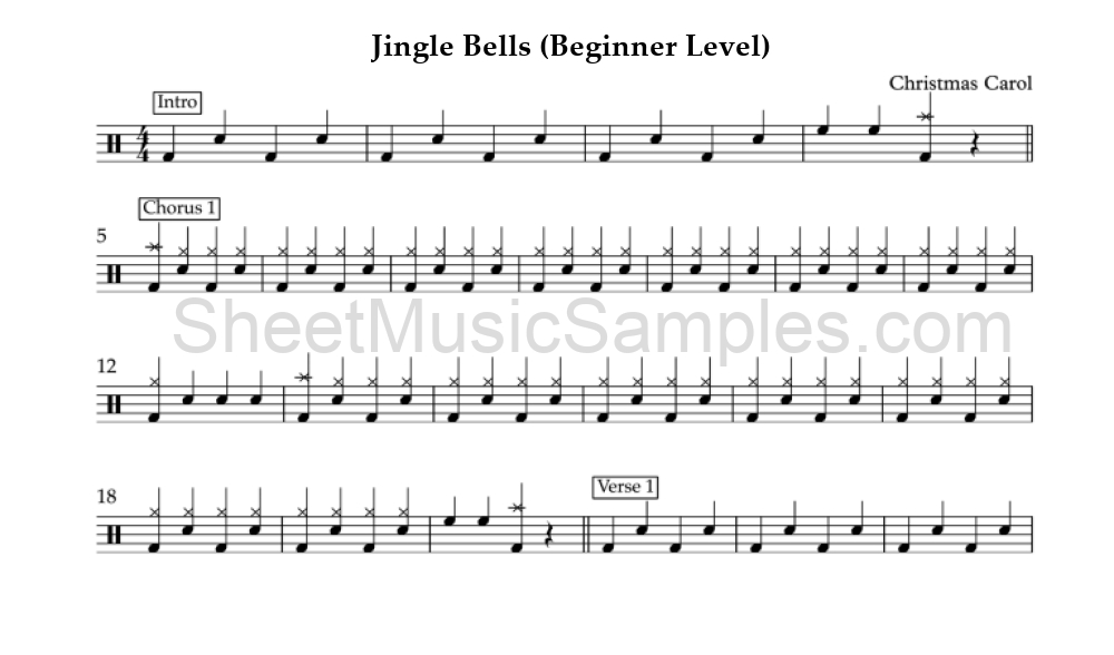 Jingle Bells (Beginner Level)