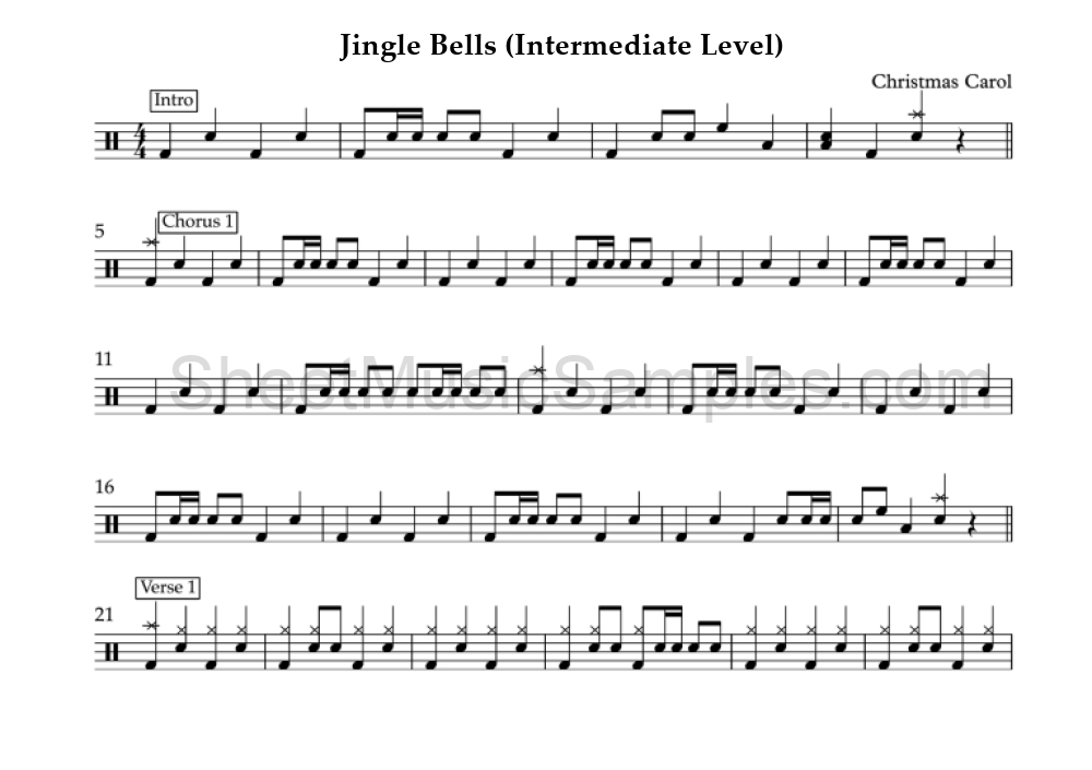 Jingle Bells (Intermediate Level)