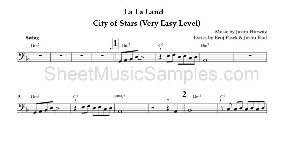 La La Land - City of Stars (Very Easy Level)