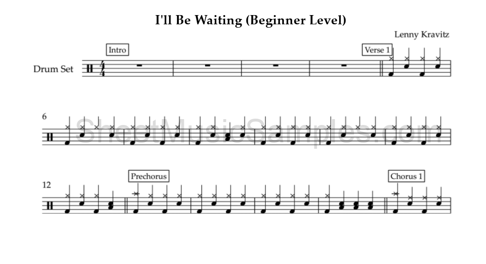 I'll Be Waiting (Beginner Level)