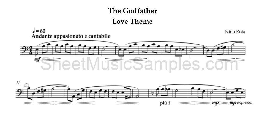 The Godfather - Love Theme