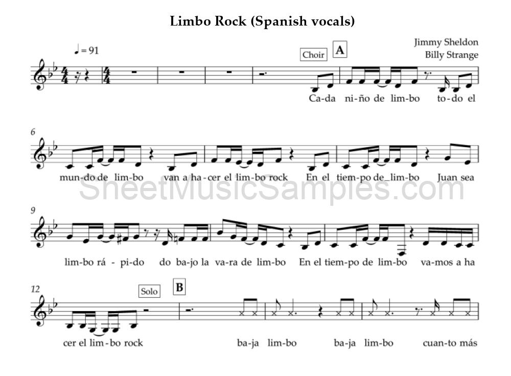 Limbo Rock (Spanish vocals)