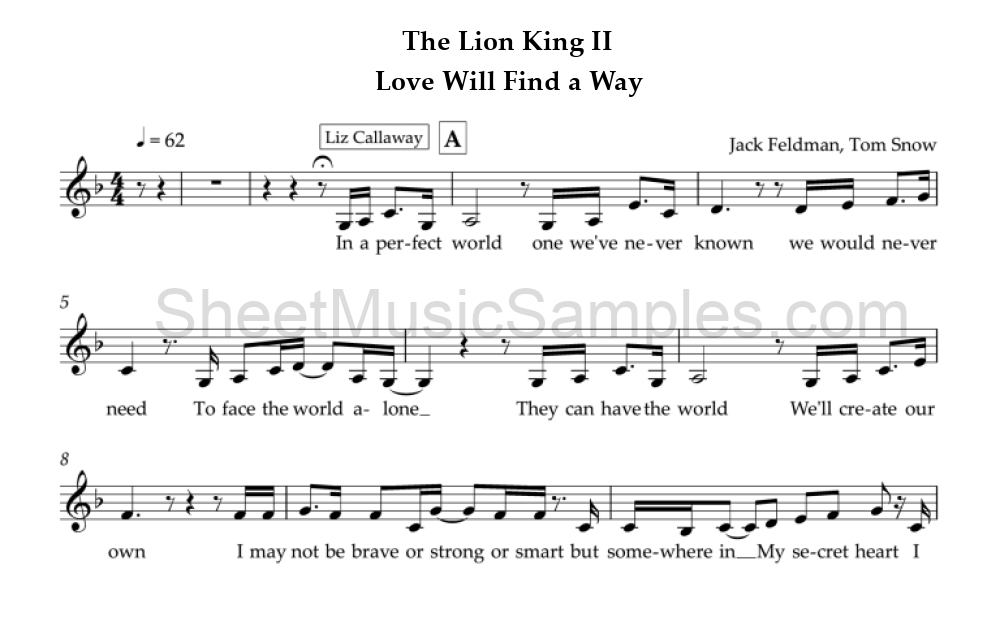 The Lion King II - Love Will Find a Way