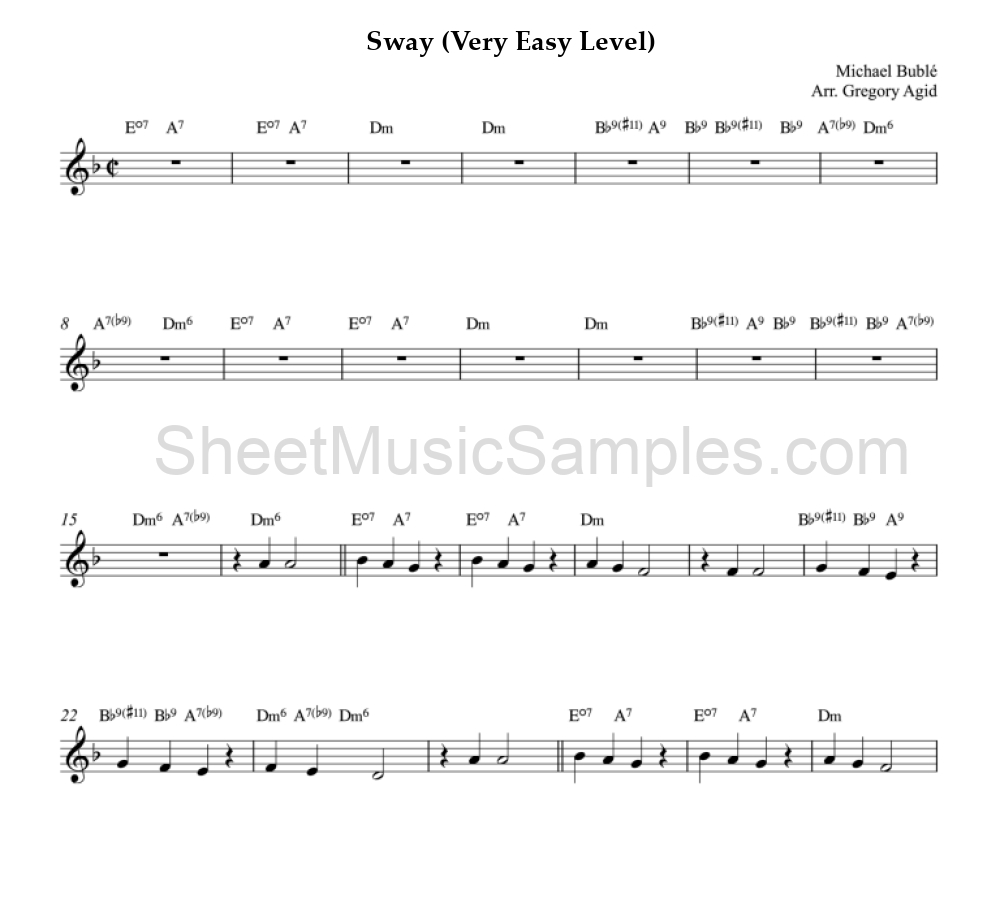 Sway (Very Easy Level)