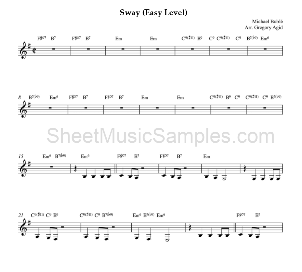 Sway (Easy Level)