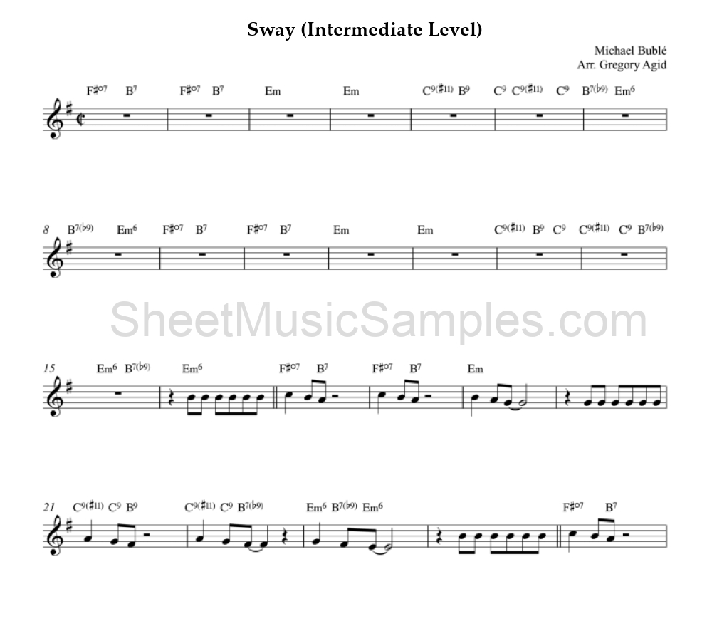 Sway (Intermediate Level)