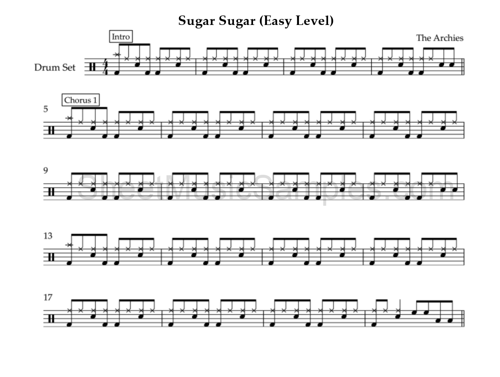 Sugar Sugar (Easy Level)