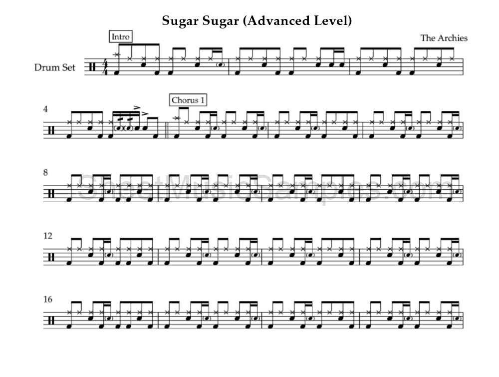 Sugar Sugar (Advanced Level)