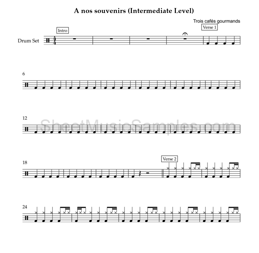 A nos souvenirs (Intermediate Level)