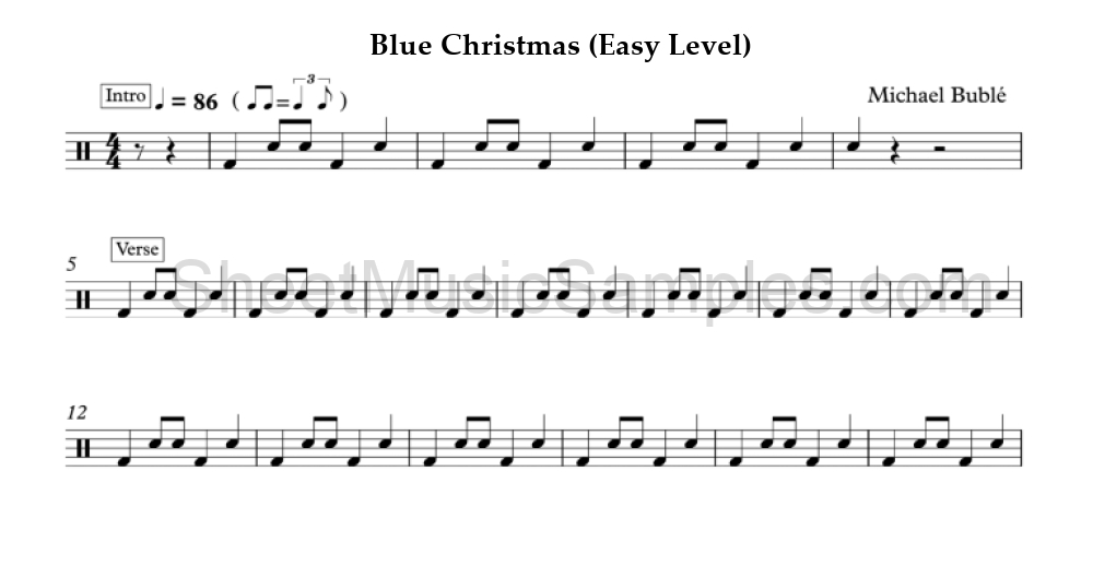 Blue Christmas (Easy Level)