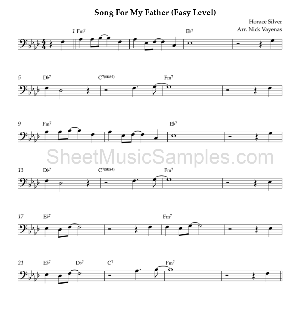 Song For My Father (Easy Level)