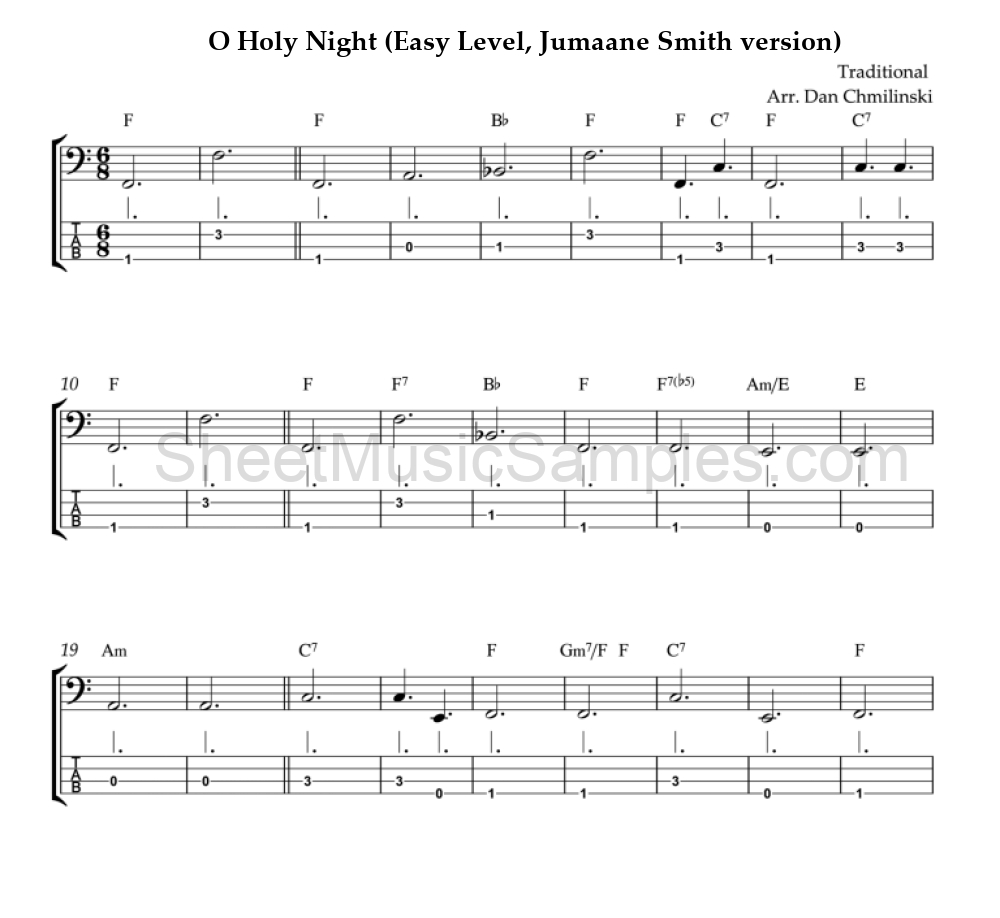 O Holy Night (Easy Level, Jumaane Smith version)